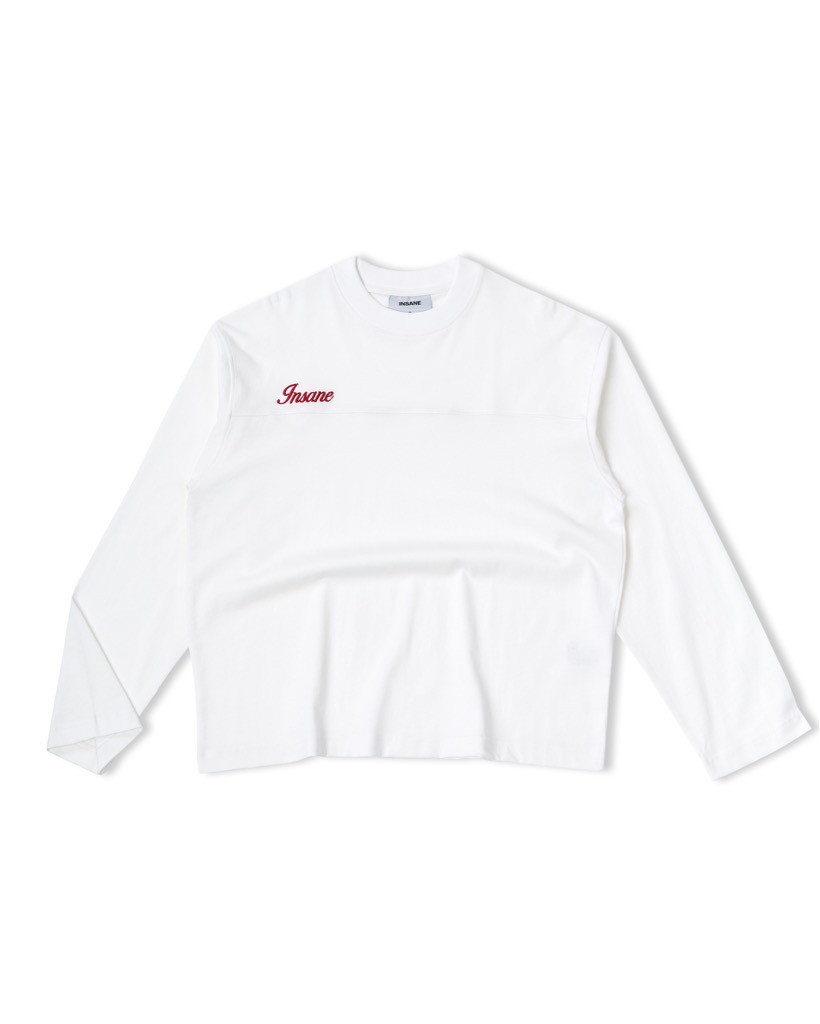 Insane® Basic Longsleeve - Trắng Thêu Đỏ