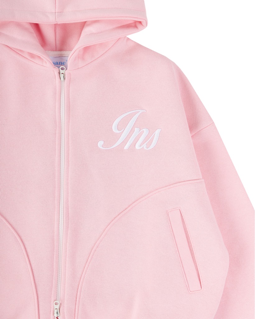 Insane® Weekly Boxy Hoodie Zip - Baby Pink
