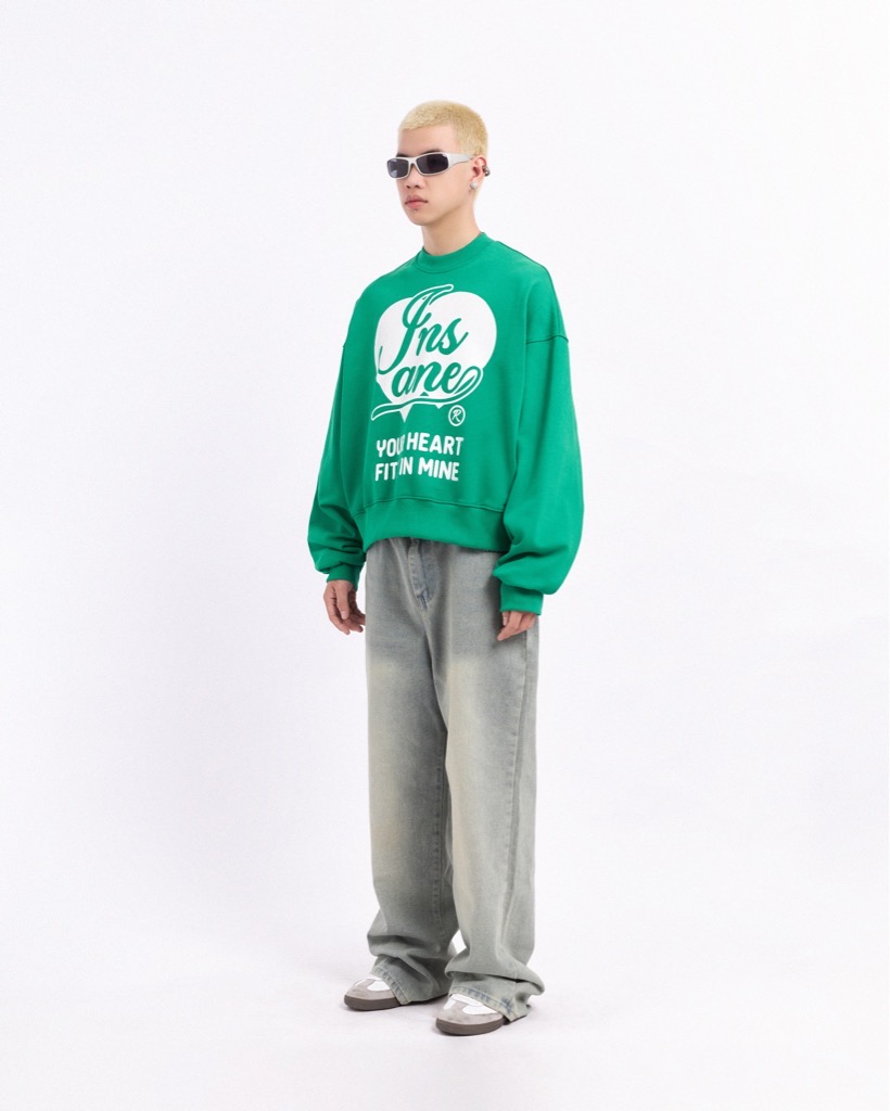 Insane® YHFIM Boxy Sweater - Green