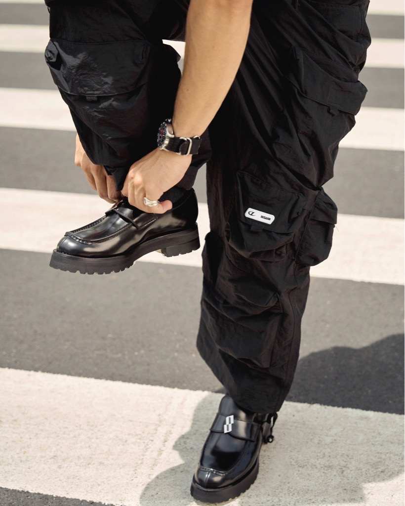 Insane® Cargo Parachute Pants - Black