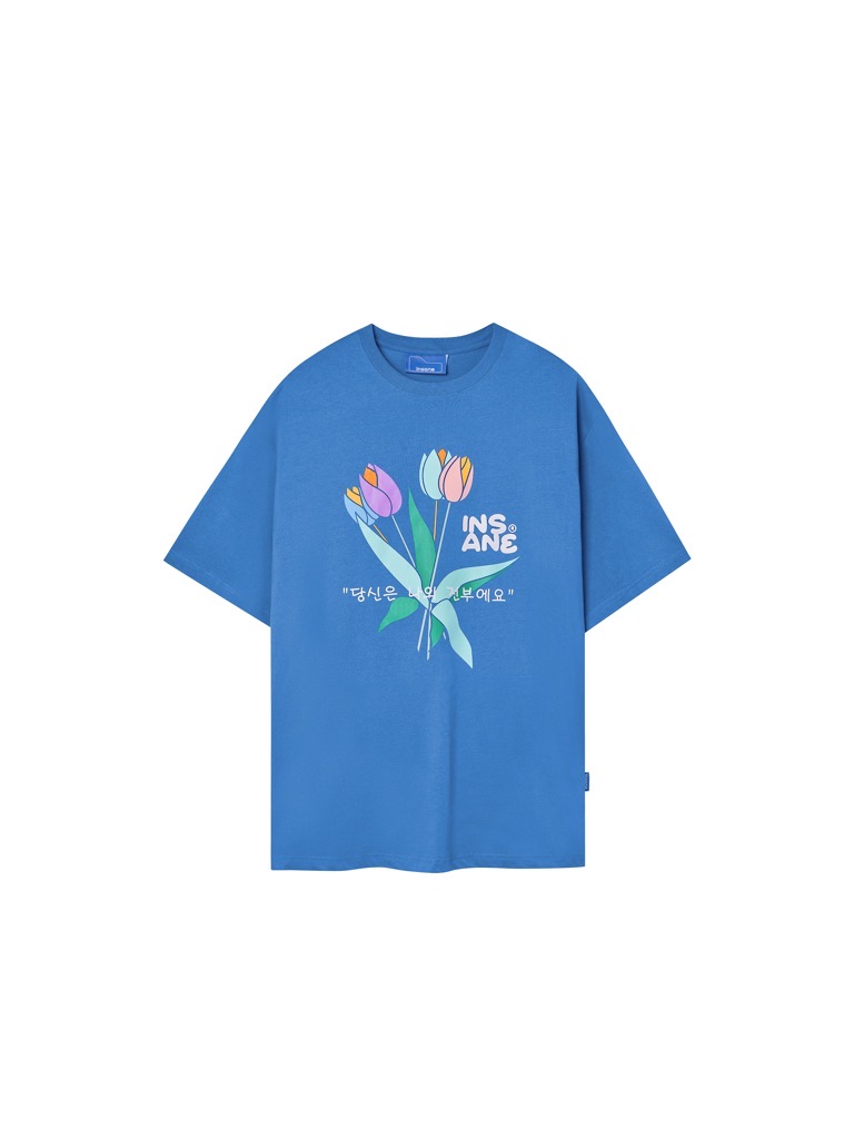 Insane® Tulip Flower Tee - màu Xanh Côban