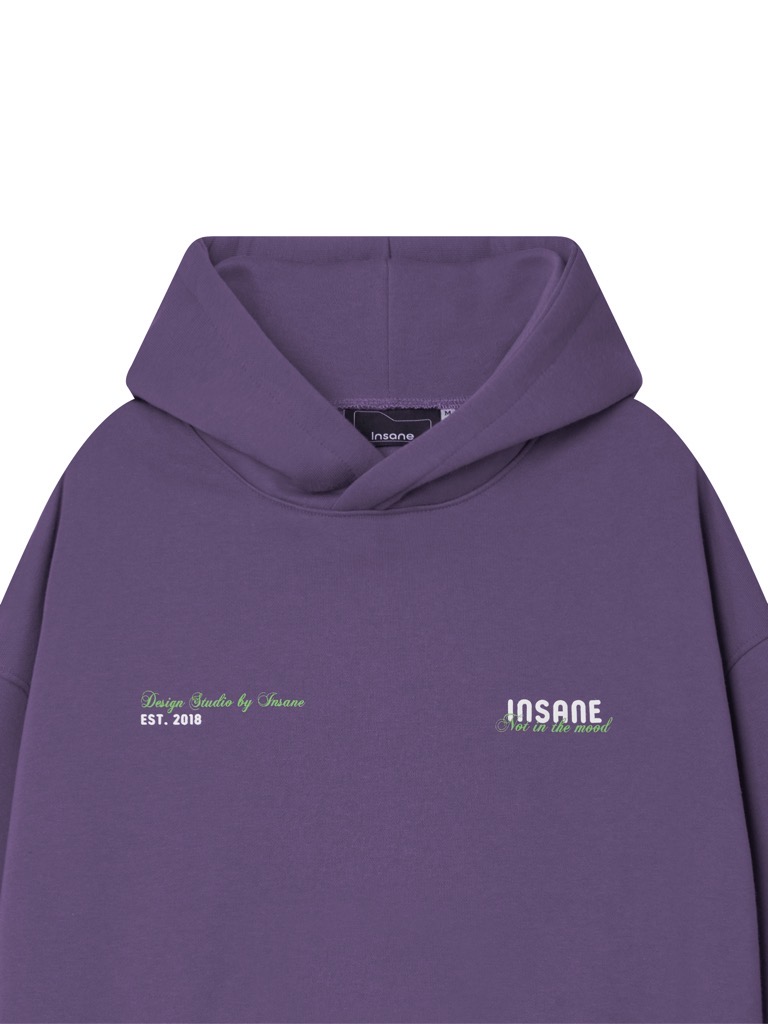 Insane® Not In The Mood Hoodie - Purple