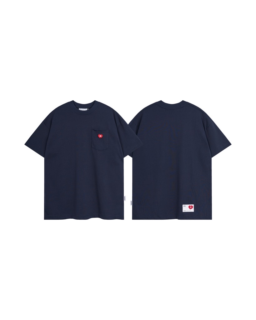 Insane® “Heart Service” Pocket Tee - Navy