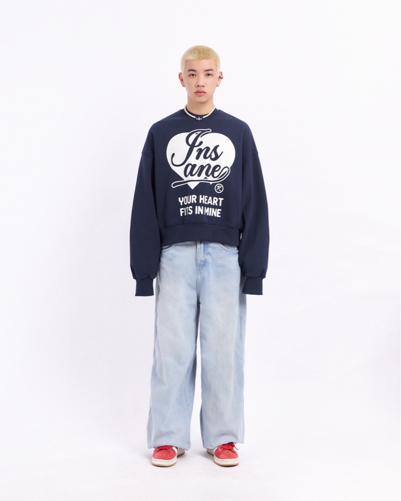 Insane® YHFIM Boxy Sweater - Navy