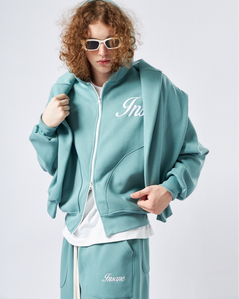 Insane® Weekly Boxy Hoodie Zip - Winter Green