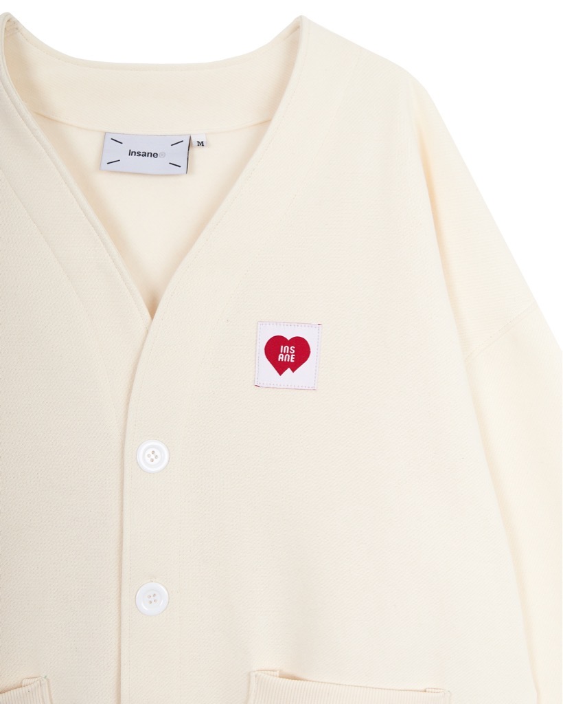 Insane® “Heart Service” Cardigan - Milk