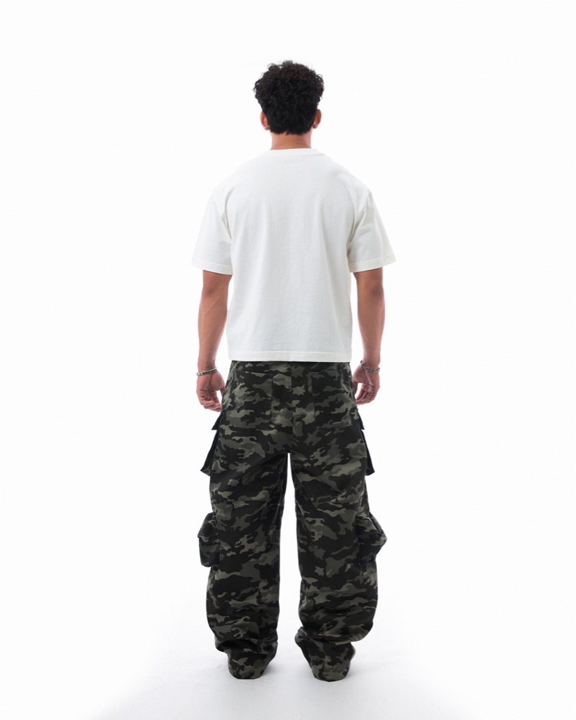 Insane® Baggy Camo Pants - Green