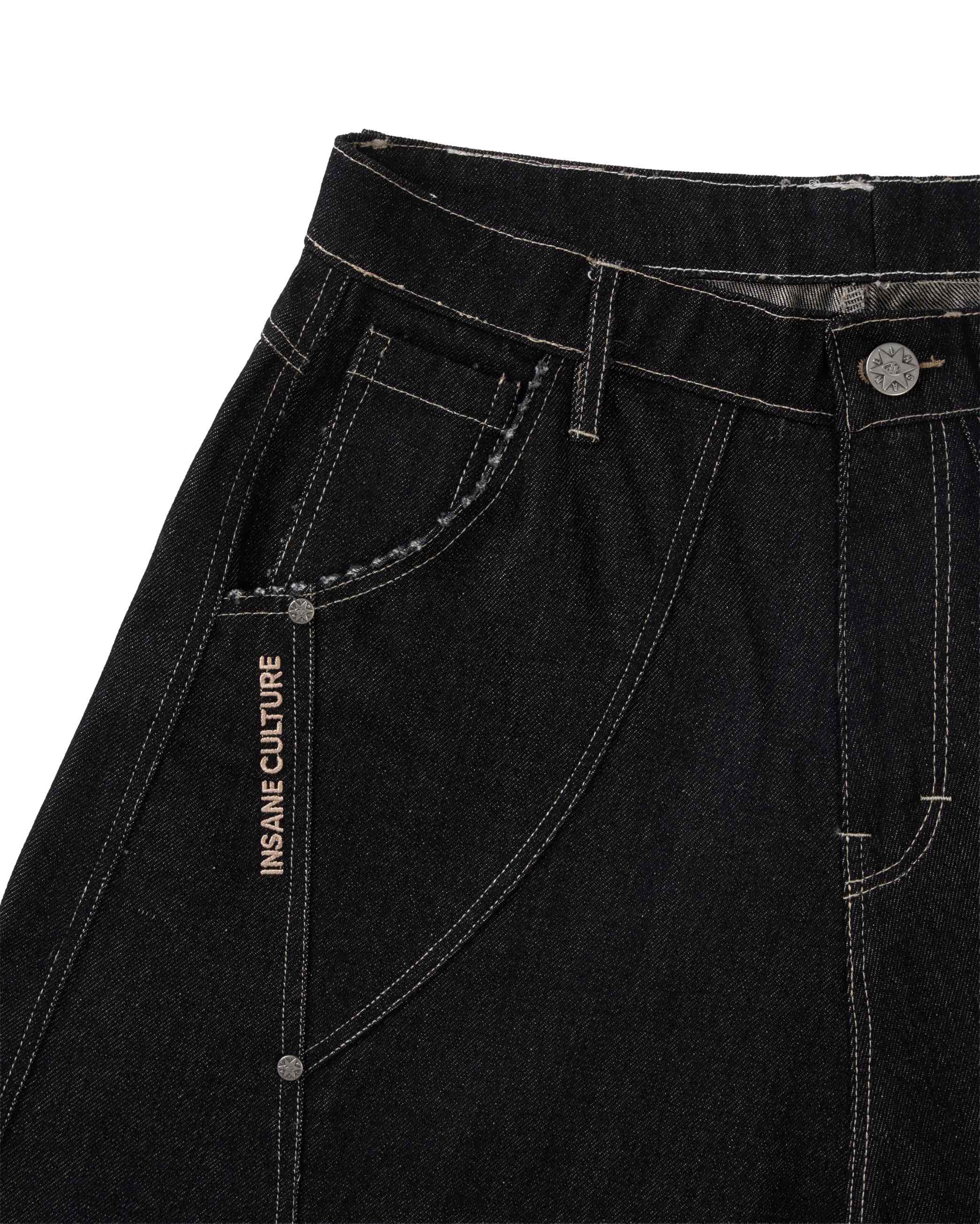 Insane® Smoke Raw Denim Jorts