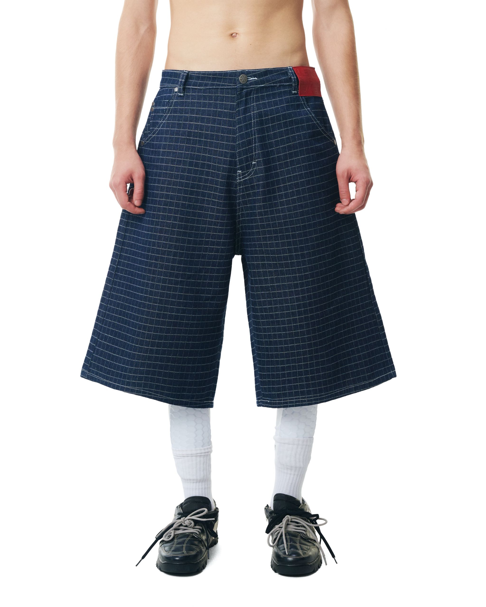 Insane® Plaid Jorts - Navy