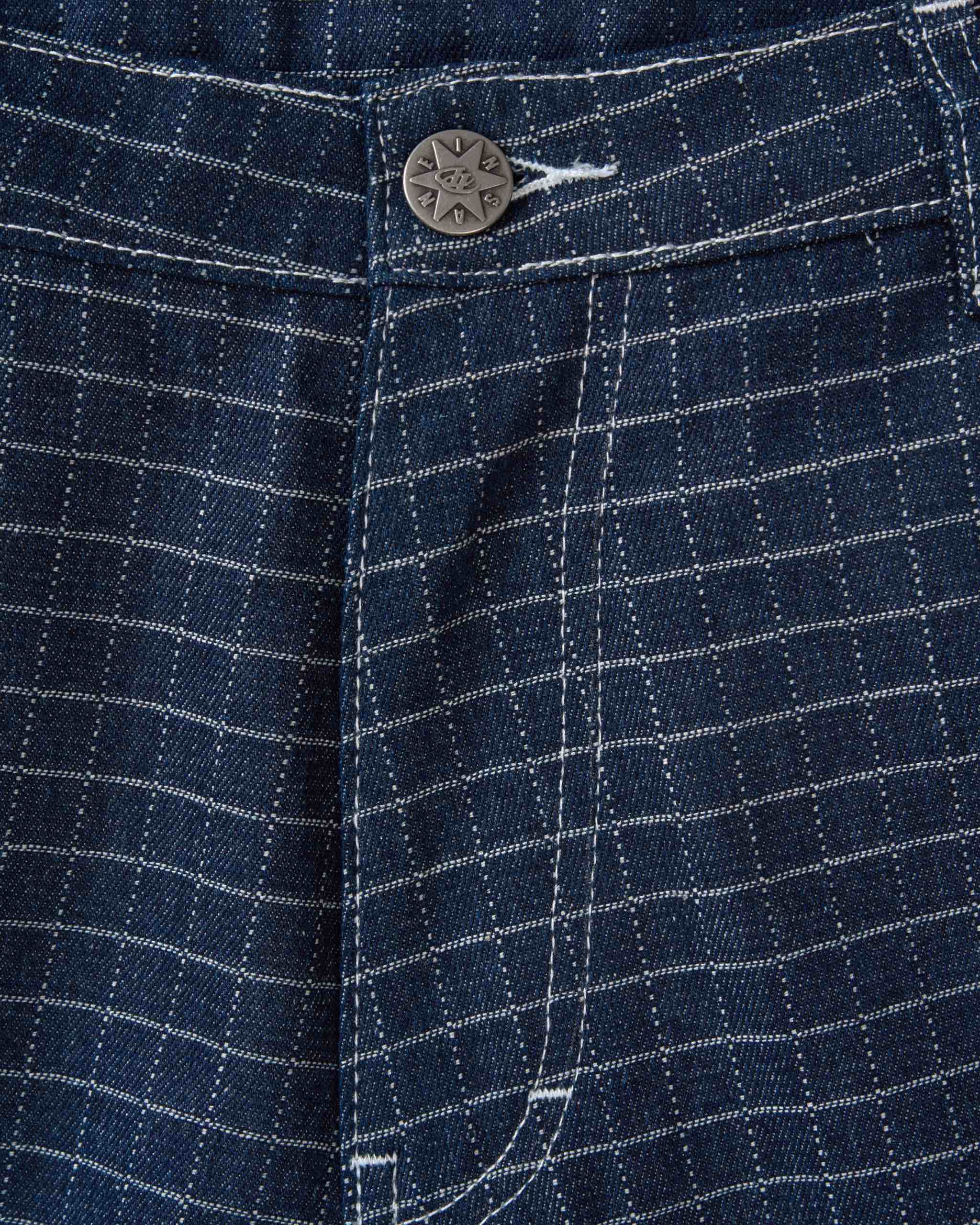 Insane® Plaid Jorts - Navy