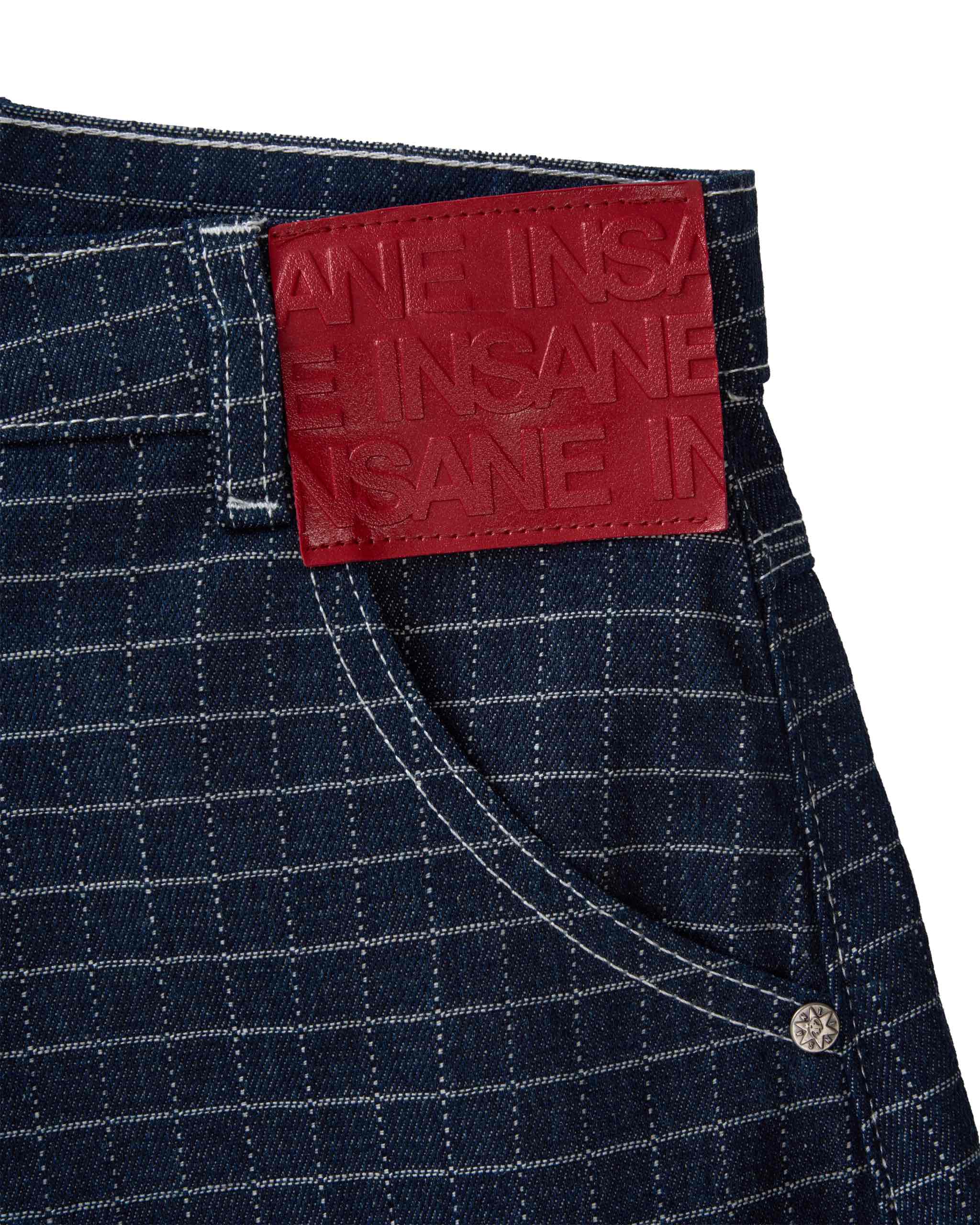 Insane® Plaid Jorts - Navy