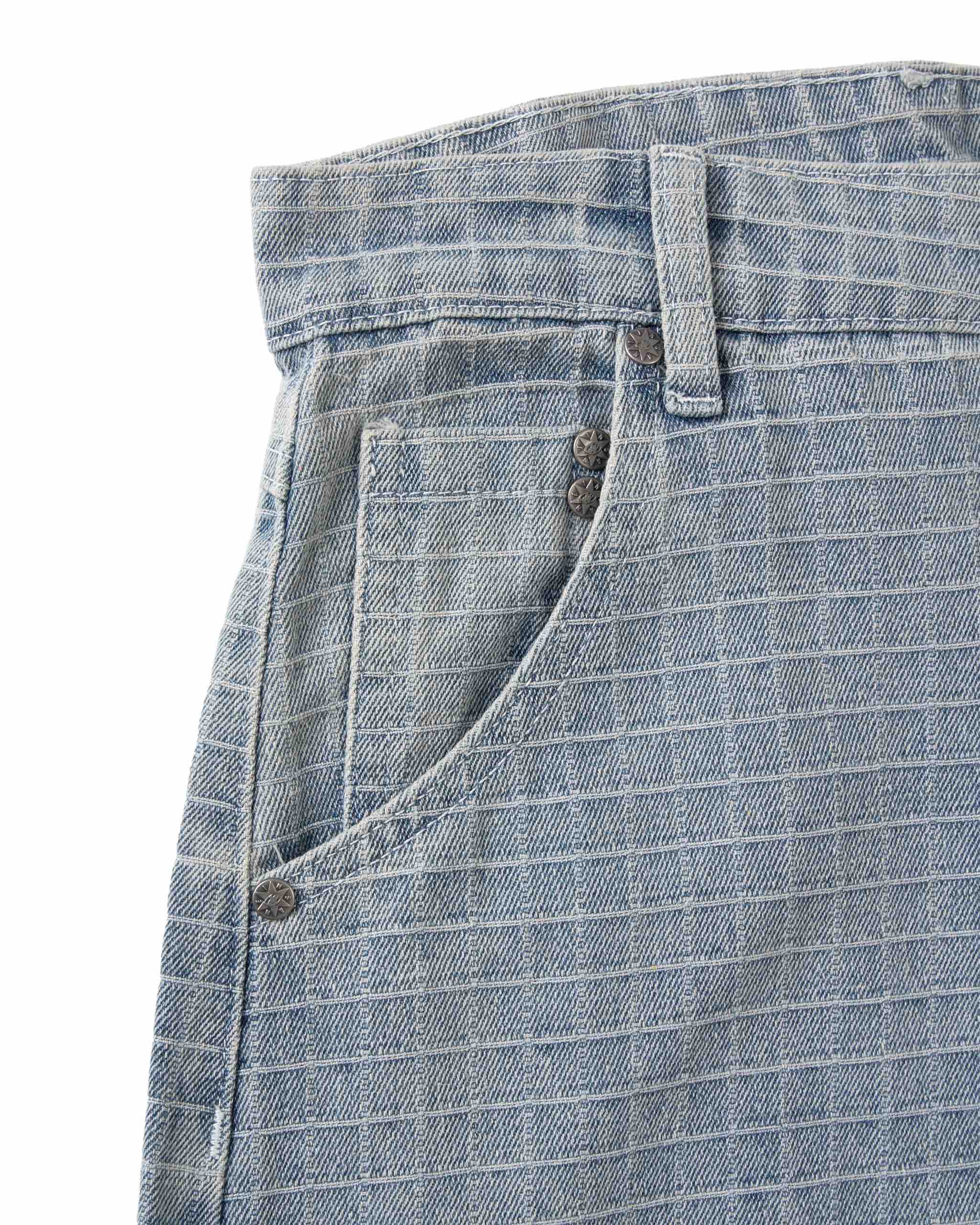 Insane® Plaid Jorts - Light Blue
