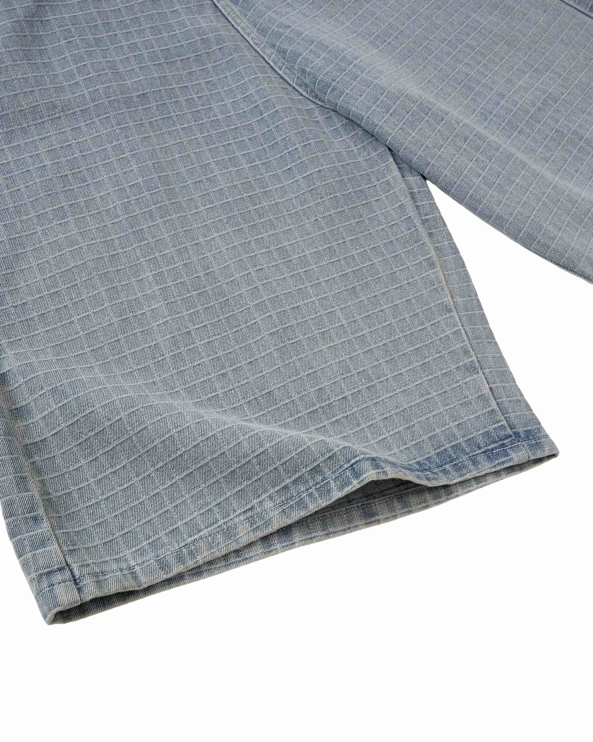 Insane® Plaid Jorts - Light Blue