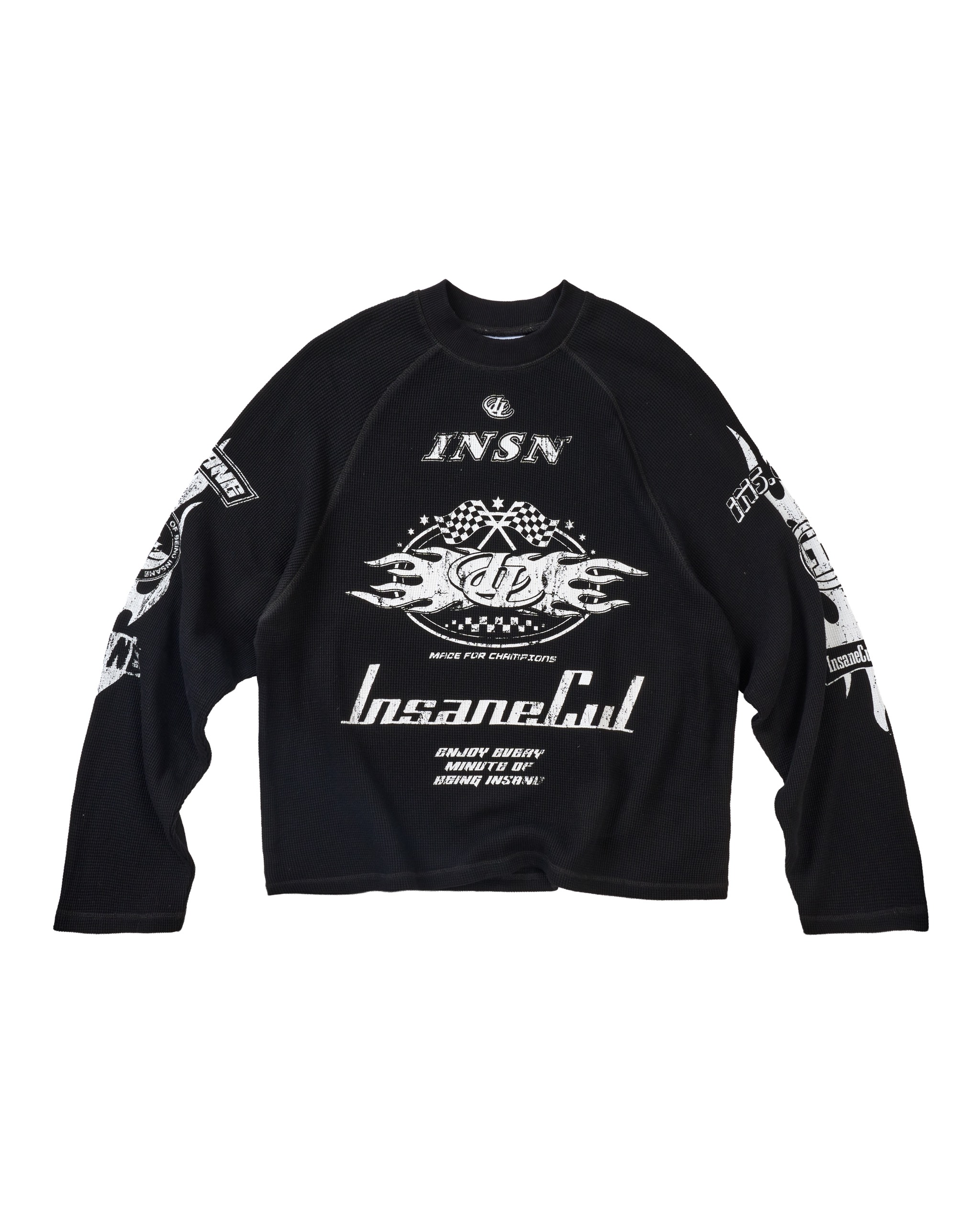 Insane® Racing Waffle LongSleeve - Black