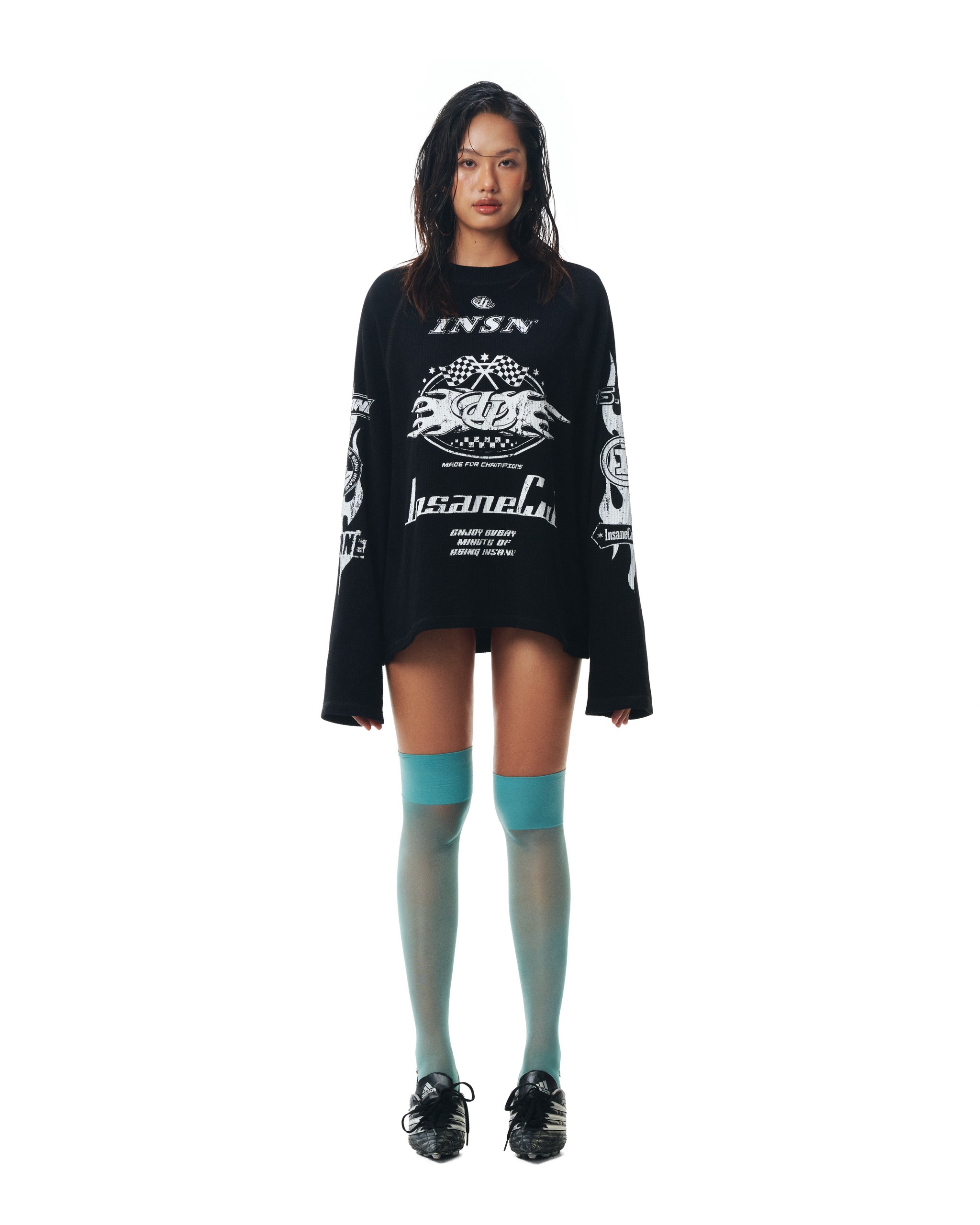 Insane® Racing Waffle LongSleeve - Black