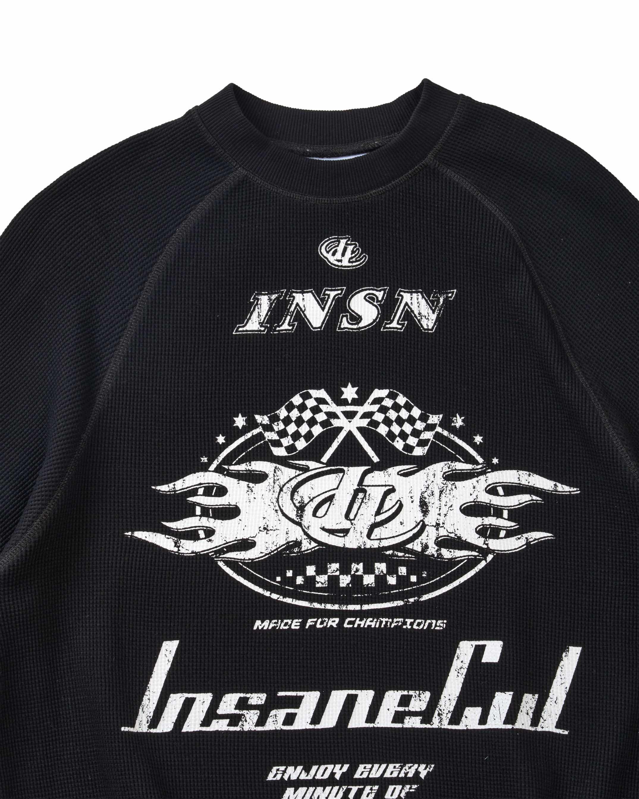 Insane® Racing Waffle LongSleeve - Black