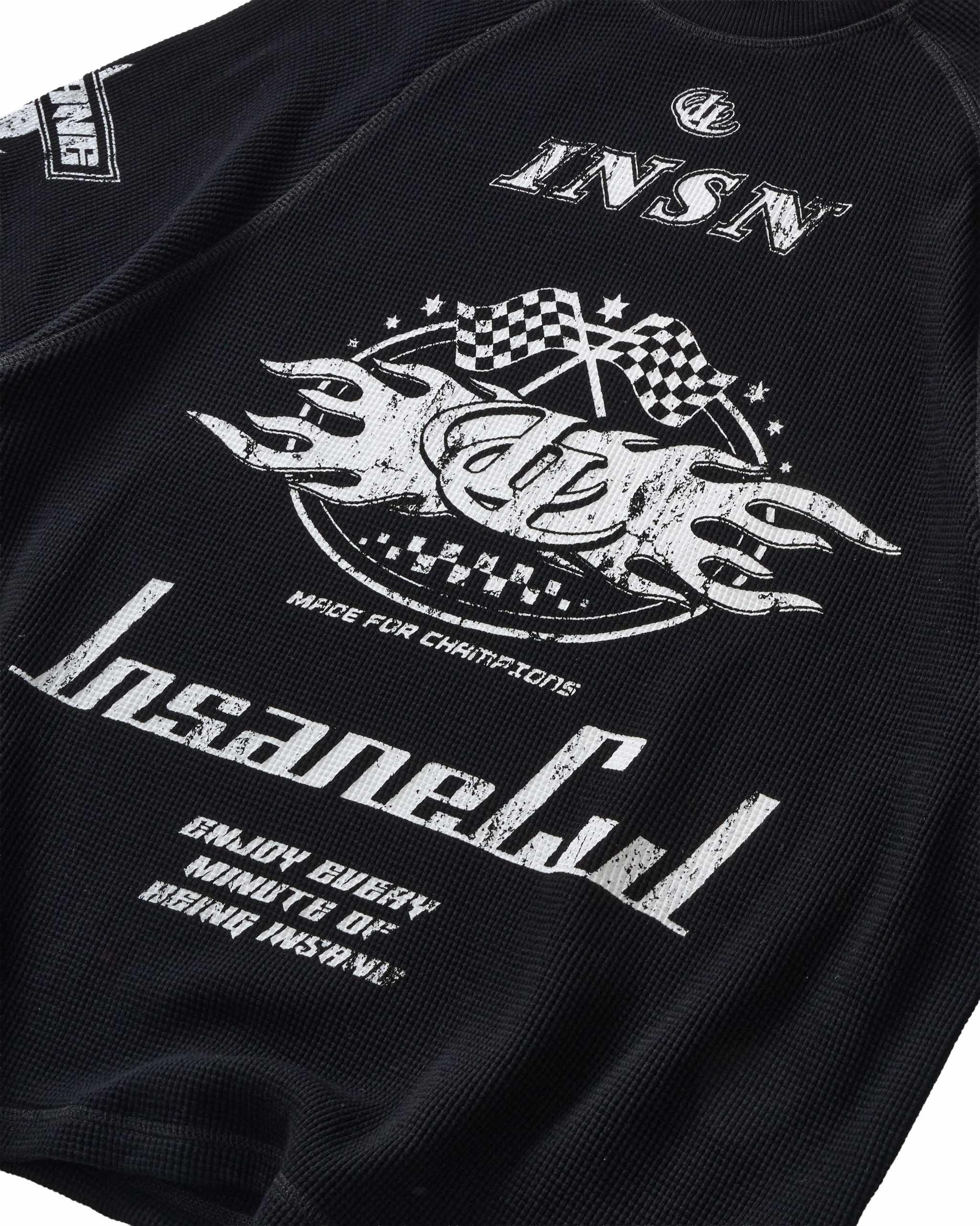 Insane® Racing Waffle LongSleeve - Black