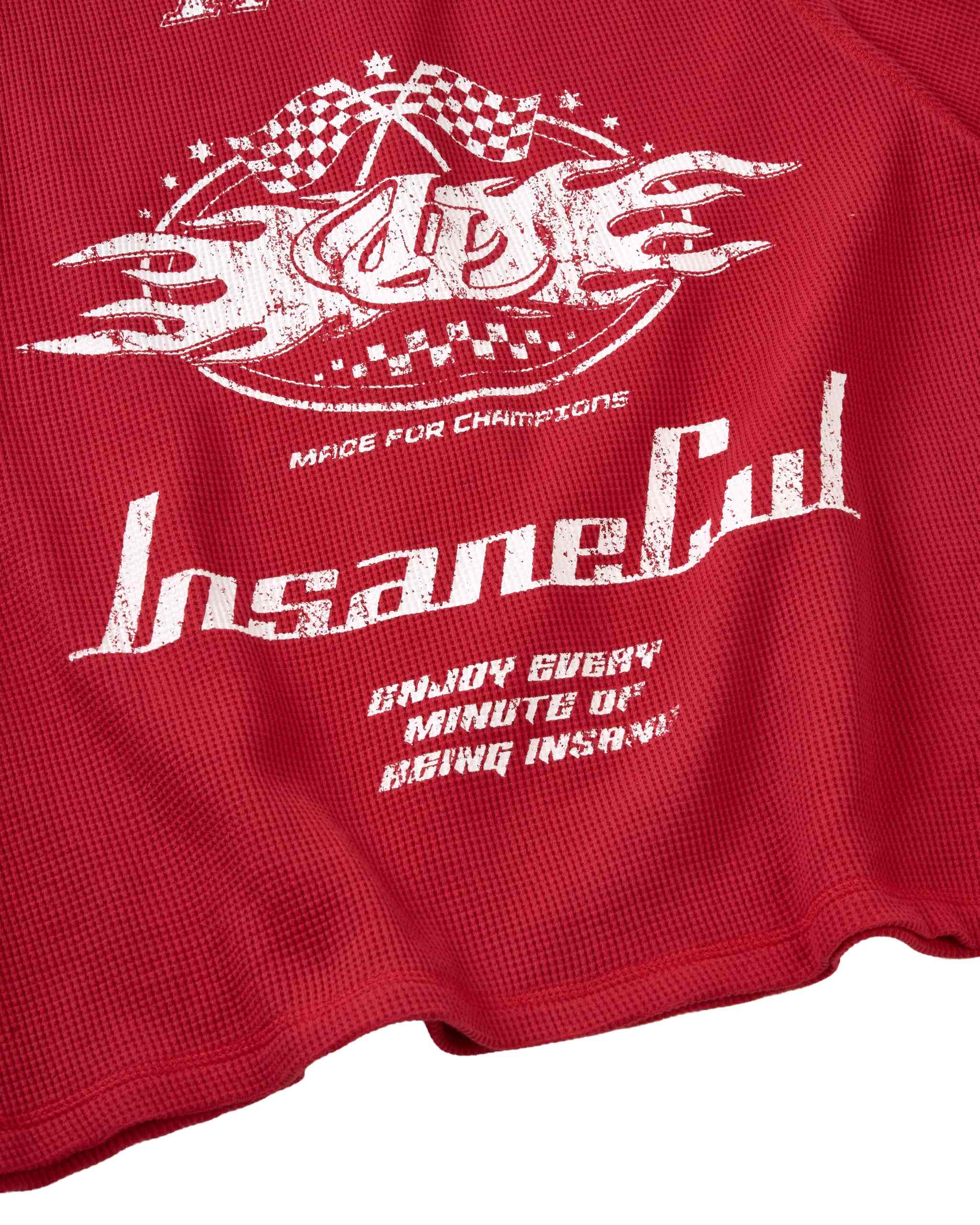 Insane® Racing Waffle LongSleeve - Red