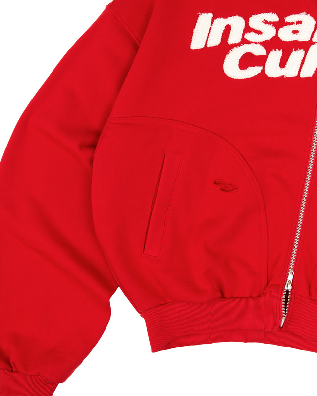 Insane® Static Noise Hoodie Zip - Red