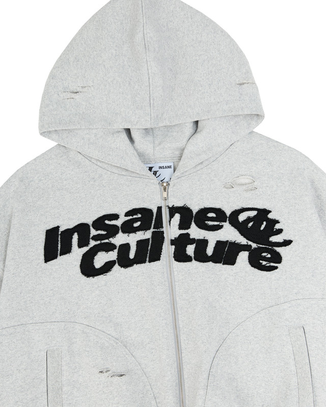 Insane® Static Noise Hoodie Zip - Melange