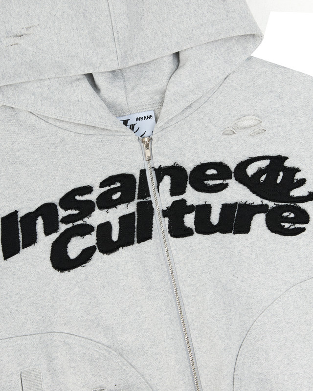 Insane® Static Noise Hoodie Zip - Melange