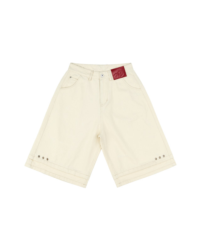 Insane® Rough Edge Jorts - White