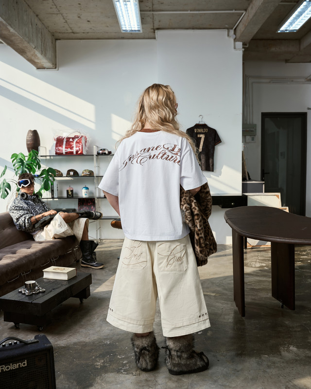 Insane® Rough Edge Jorts - White