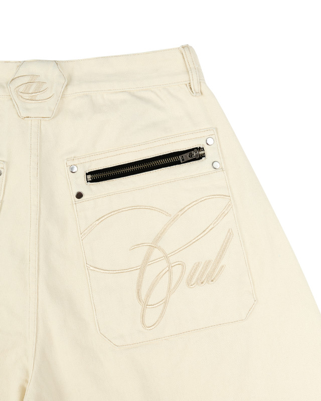 Insane® Rough Edge Jorts - White