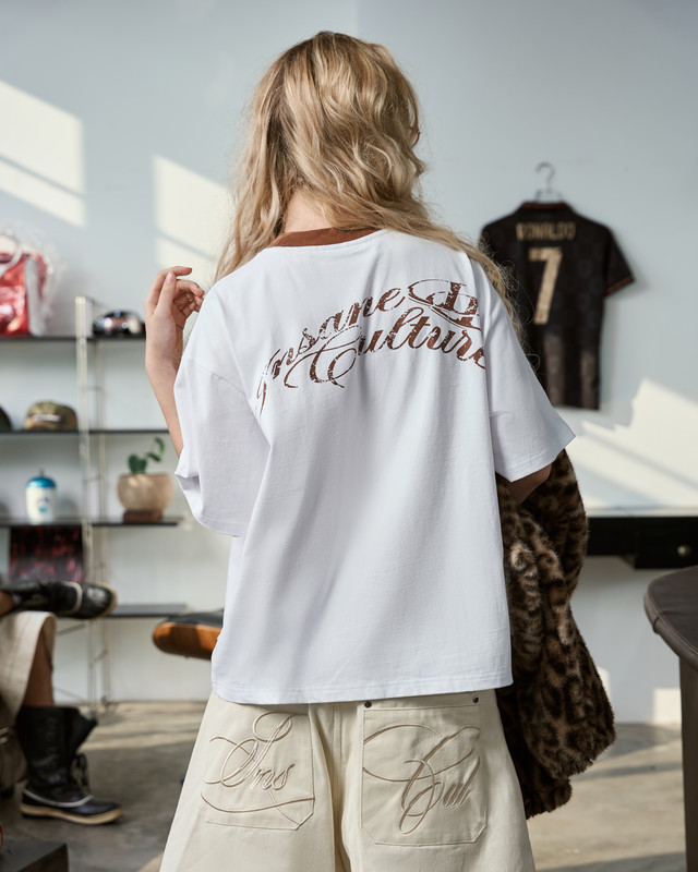 Insane® Twin Heart Tee - Brown