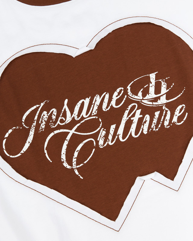 Insane® Twin Heart Tee - Brown