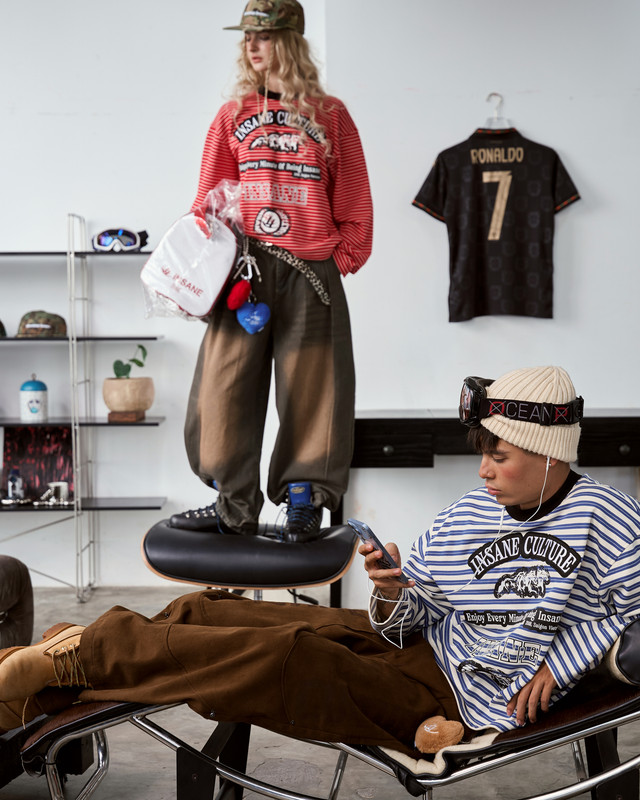 Insane® Culture Line Striped LongSleeve - Red