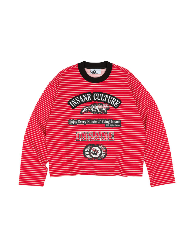 Insane® Culture Line Striped LongSleeve - Red
