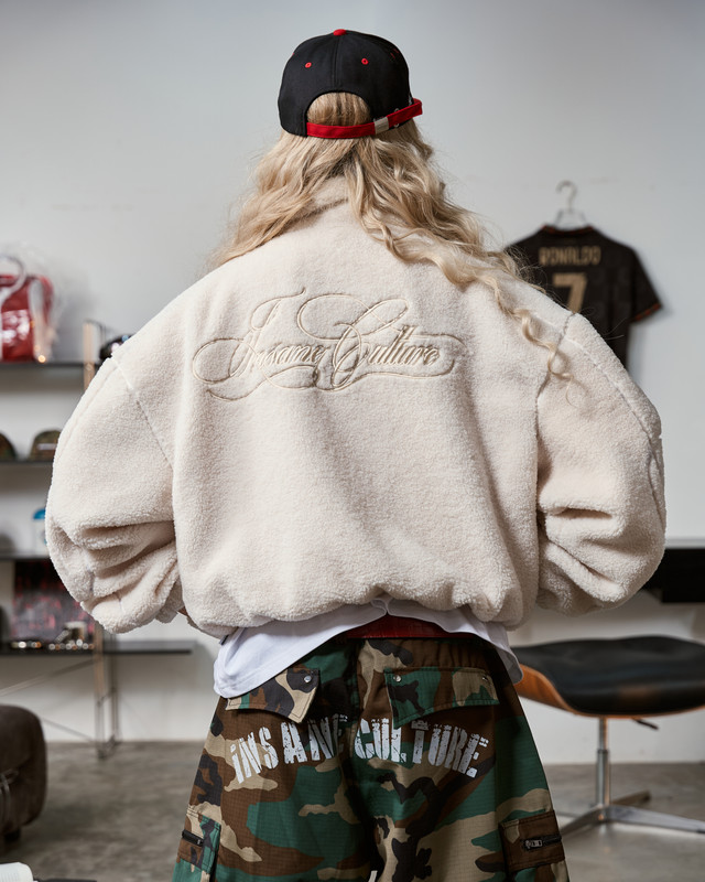 Insane® Echo Stitch Fleece Jacket - White