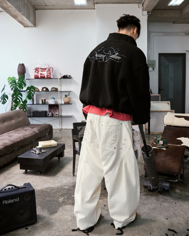 Insane® Echo Stitch Fleece Jacket - White