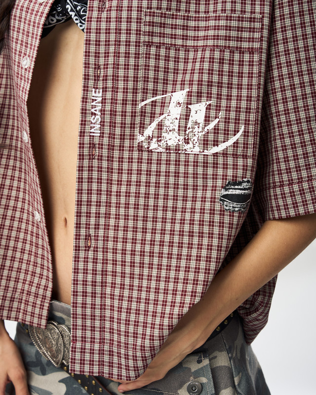 Insane® Ripped 26 Shirt - Wine