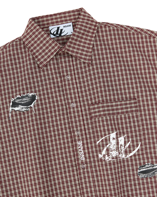 Insane® Ripped 26 Shirt - Wine