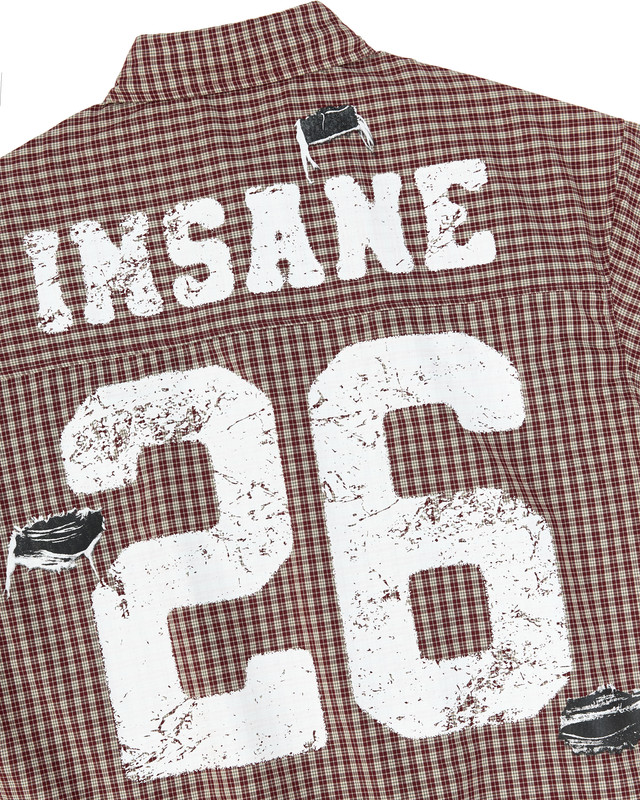 Insane® Ripped 26 Shirt - Wine