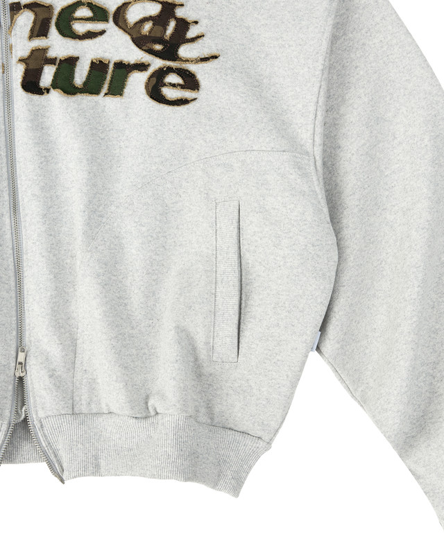 Insane® Camo Patch Hoodie Zip - Melange