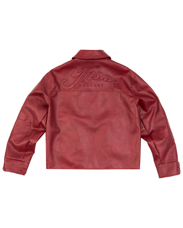 Insane® Noir Leather Jacket - Red