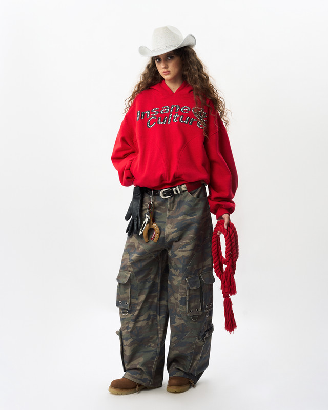 Insane® Sparkle Hoodie - Red