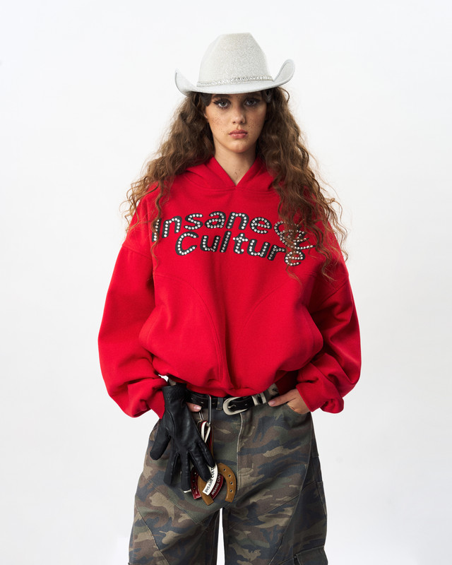 Insane® Sparkle Hoodie - Red