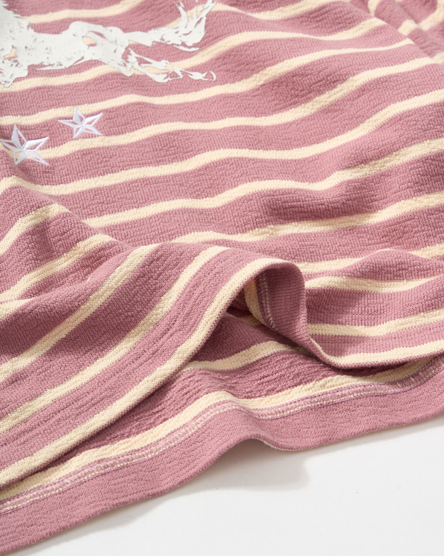 Insane® Twin Horse Polo LongSleeve - Dusty Rose