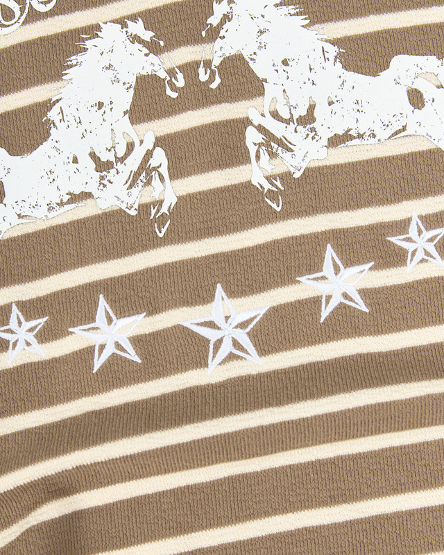 Insane® Twin Horse Polo LongSleeve - Pale Olive