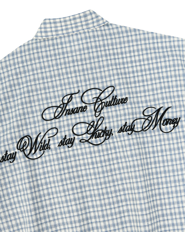 Insane® Wild Luck Plaid Shirt - Storm Grey