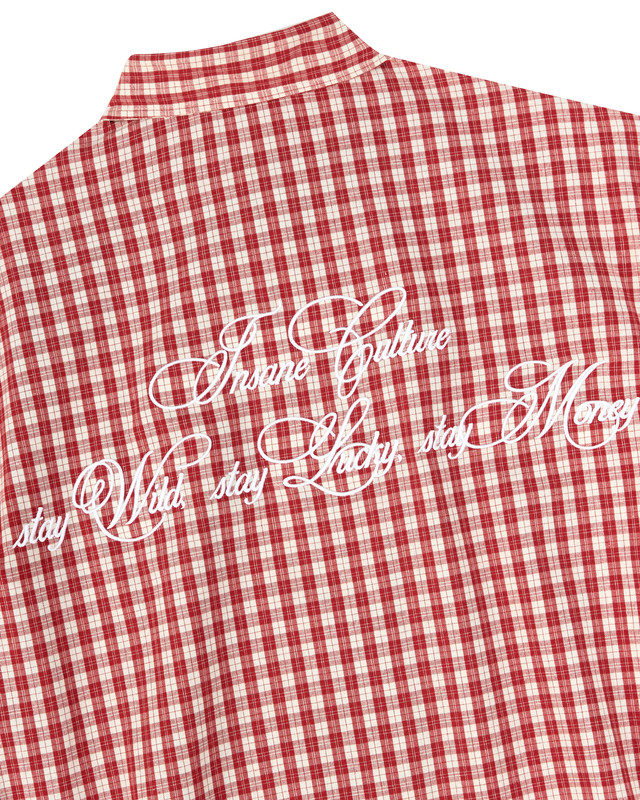 Insane® Wild Luck Plaid Shirt - Red