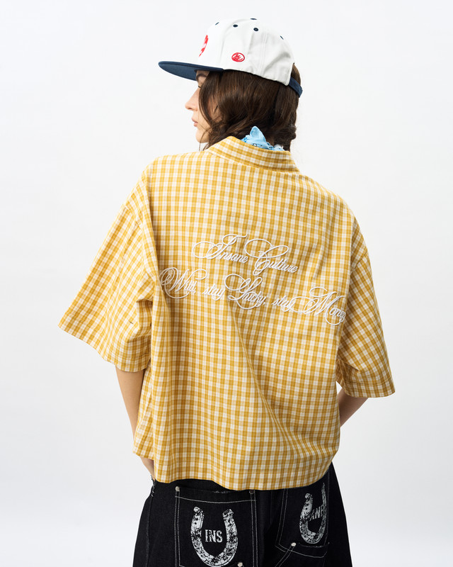 Insane® Wild Luck Plaid Shirt - Yellow