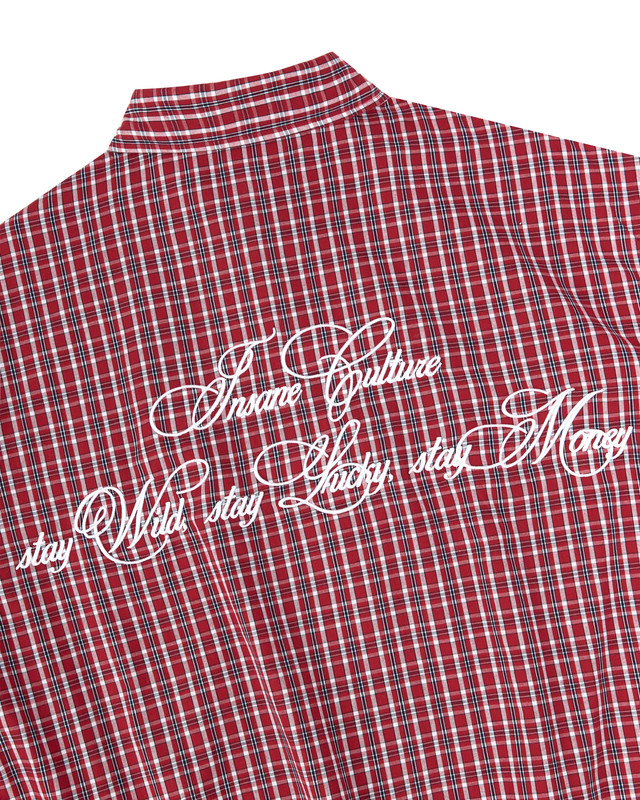 Insane® Wild Luck Plaid Shirt - Storm Wine