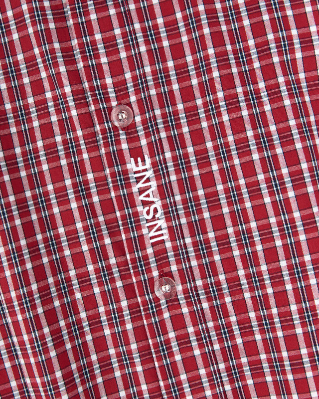 Insane® Wild Luck Plaid Shirt - Storm Wine