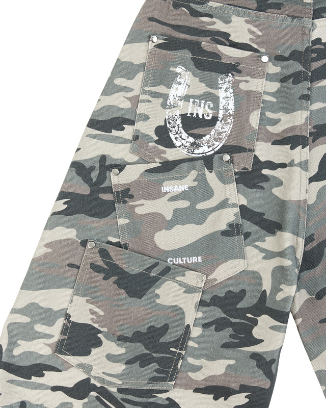 Insane® Horseshoe Jorts - Winter Camo