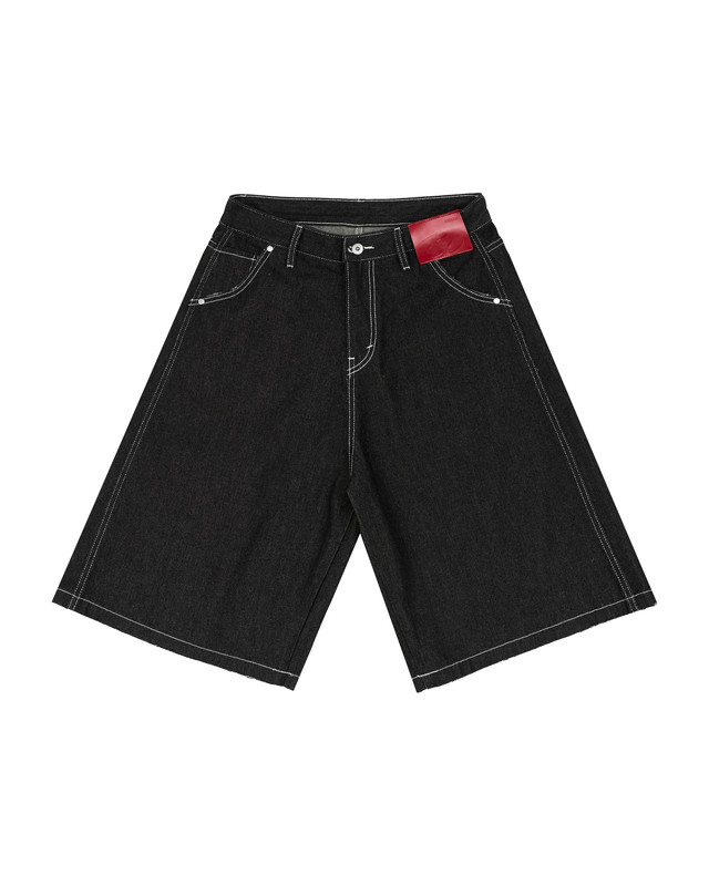 Insane® Horseshoe Jorts - Raw Denim